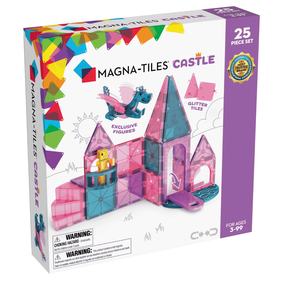 MAGNA-TILES® - Castle - Prenses Şatosu Manyetik Bloklar - 25 Parça