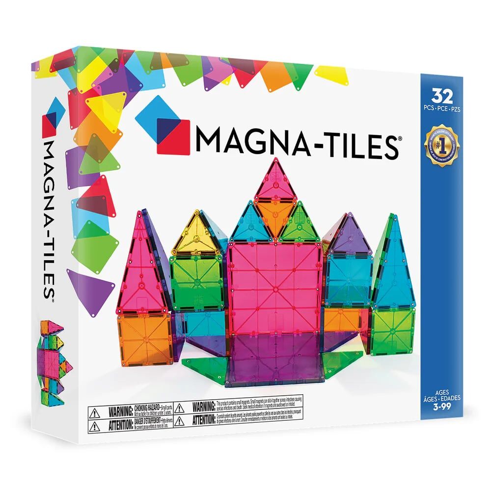 MAGNA-TILES® - Clear Color Set Manyetik Bloklar - 32 Parça