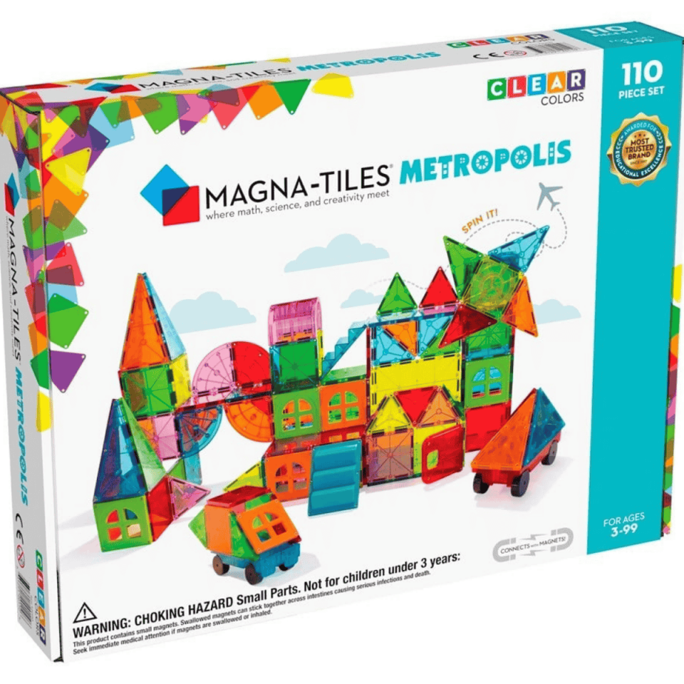 MAGNA-TILES® - Metropolis Manyetik Bloklar - 110 Parça
