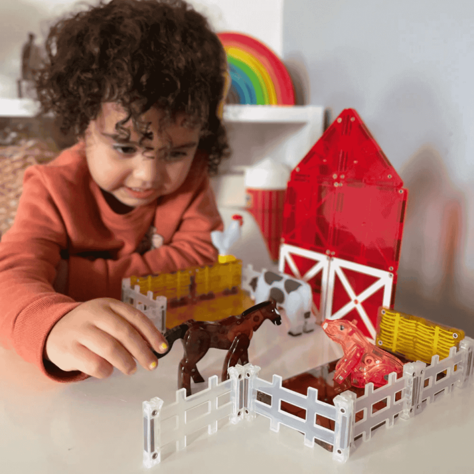 MAGNA-TILES® - Çiftlik Hayvanları Manyetik Bloklar - 25 Parça