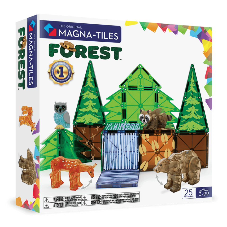 MAGNA-TILES® - Orman Hayvanları Manyetik Bloklar - 25 Parça