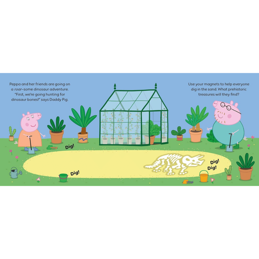 Peppa Pig - Peppas Dinosaur Adventure Magnet Book
