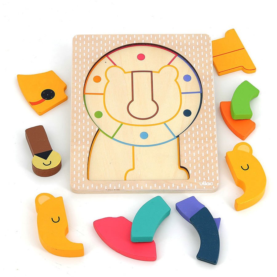 Vilac - Ahşap Aslan Puzzle
