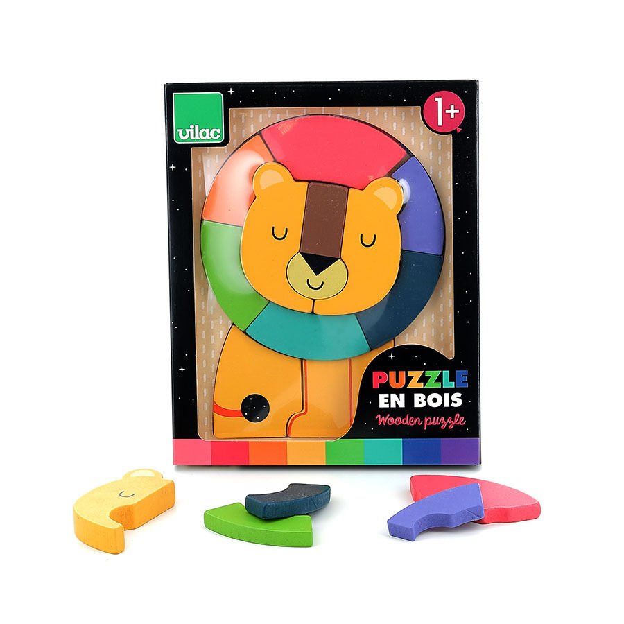 Vilac - Ahşap Aslan Puzzle