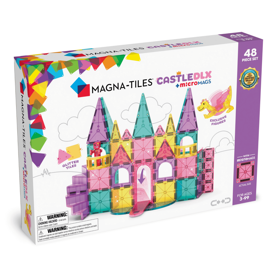 MAGNA-TILES® - Castle DLX - Prenses Şatosu Manyetik Bloklar - 48 Parça