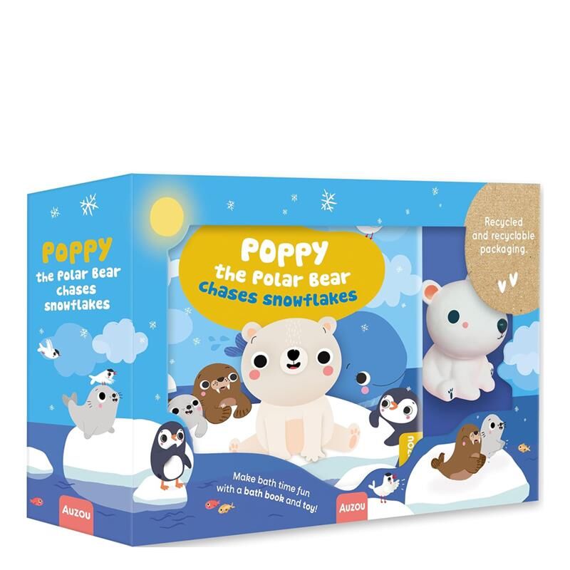 Poppy the Polar Bear Chases Snowflakes