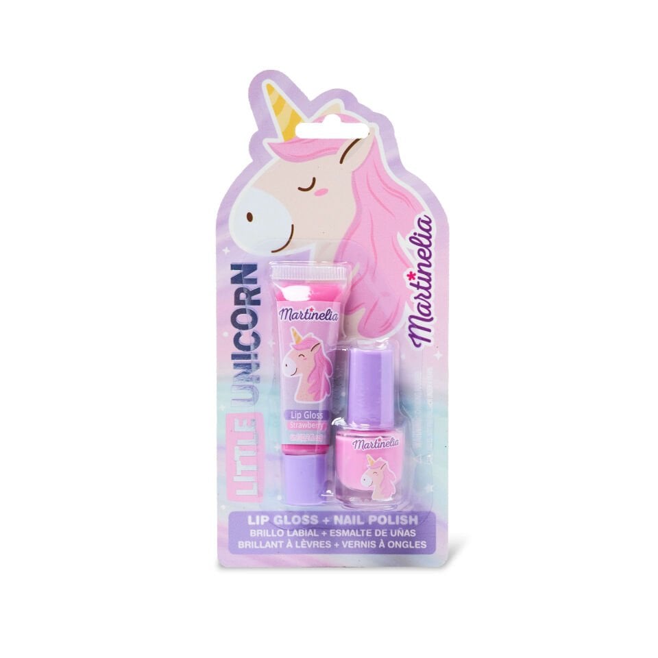 Martinelia - Little Unicorn Kız Çocuk Mini 2'li Oje&Dudak Parlatıcı Set