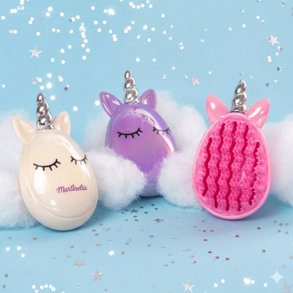 Martinelia - Unicorn Kız Çocuk Unicorn Saç Fırçası - Sedef