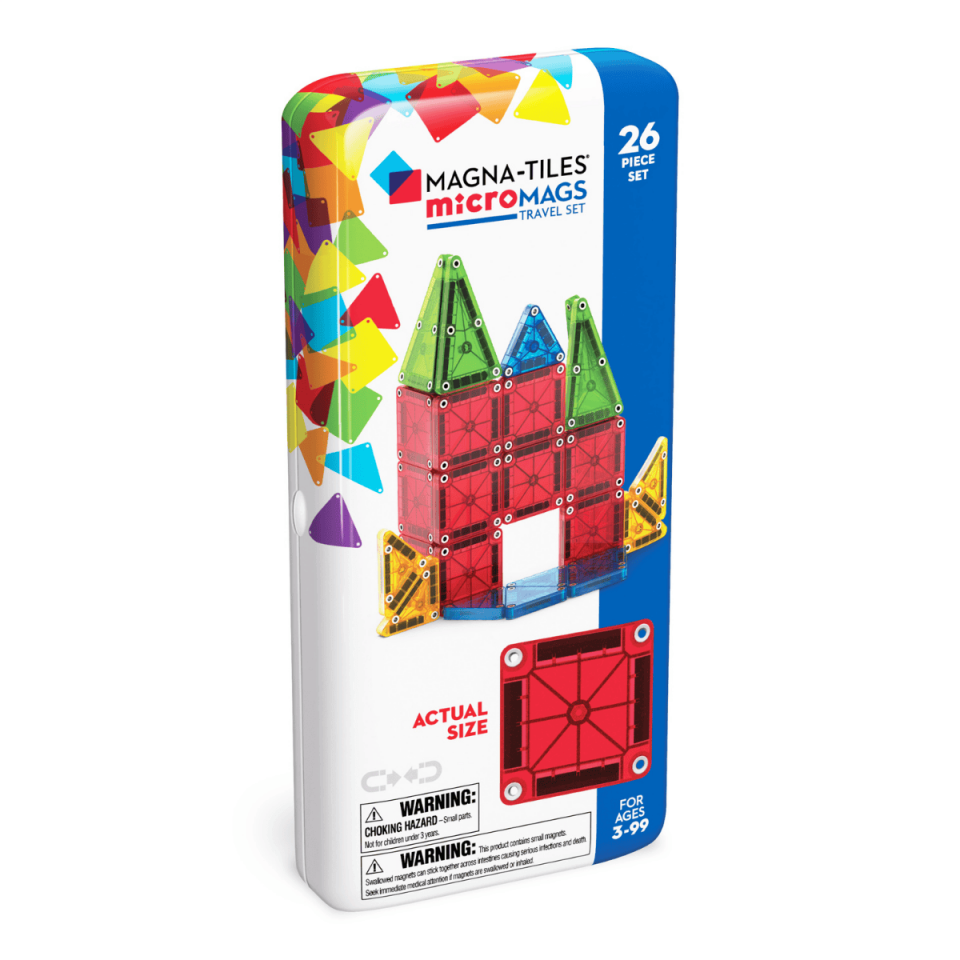 MAGNA-TILES® - Travel Set - Seyahat Seti Manyetik Bloklar - 26 Parça