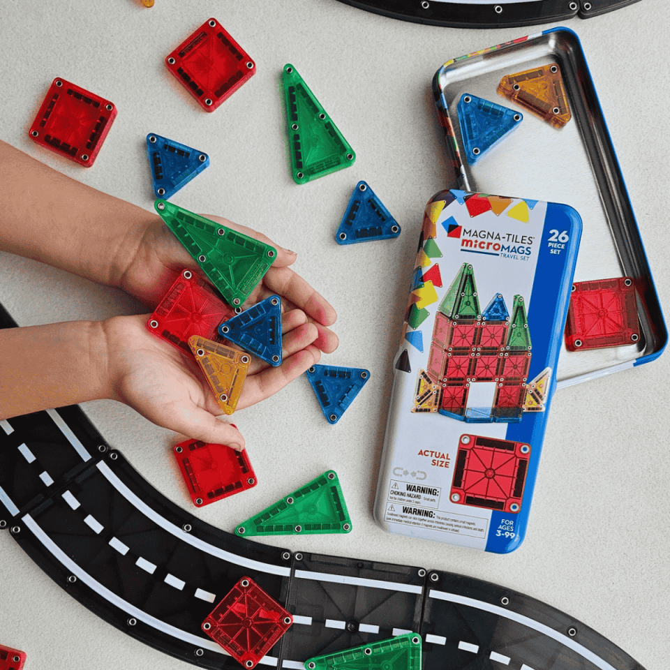 MAGNA-TILES® - Travel Set - Seyahat Seti Manyetik Bloklar - 26 Parça
