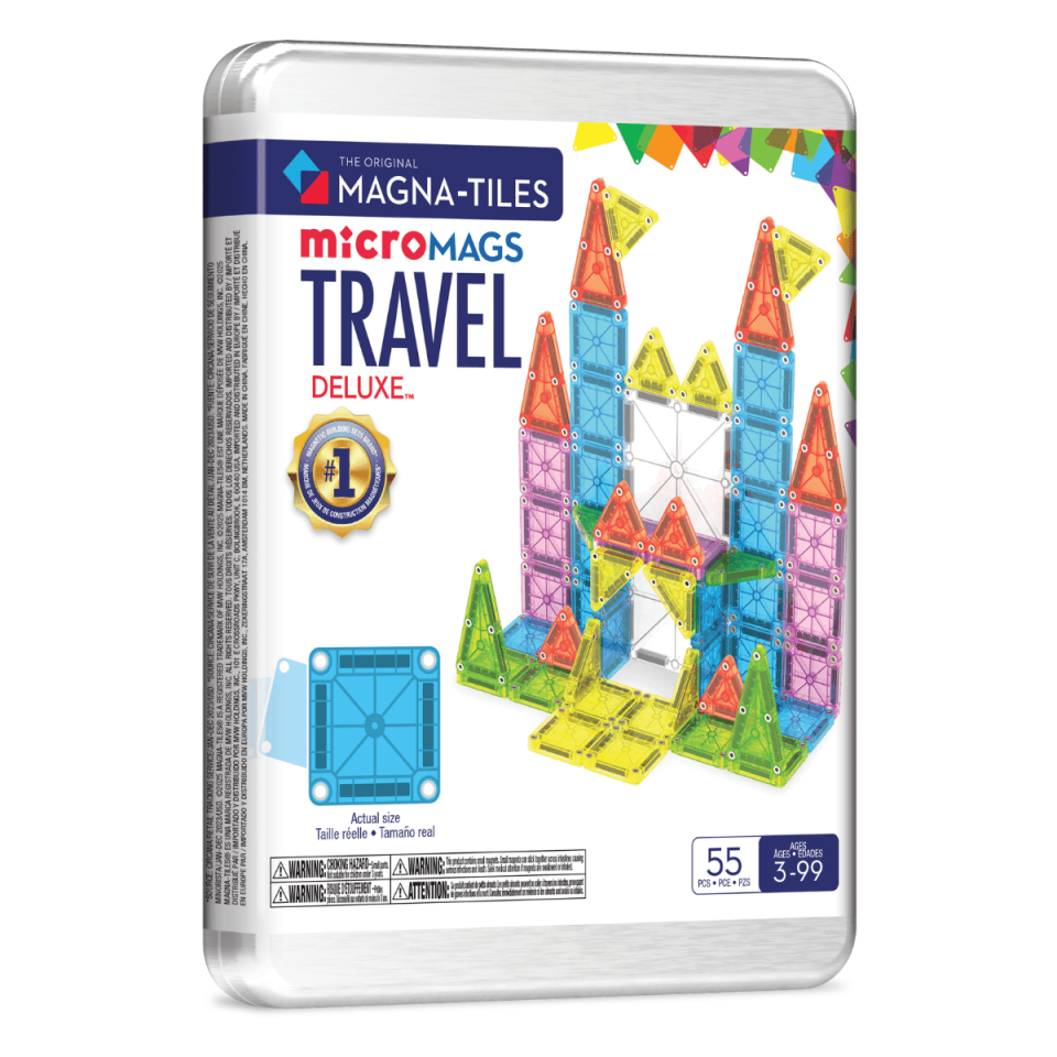 MAGNA-TILES® - Travel Set - Seyahat Seti Manyetik Bloklar - 55 Parça