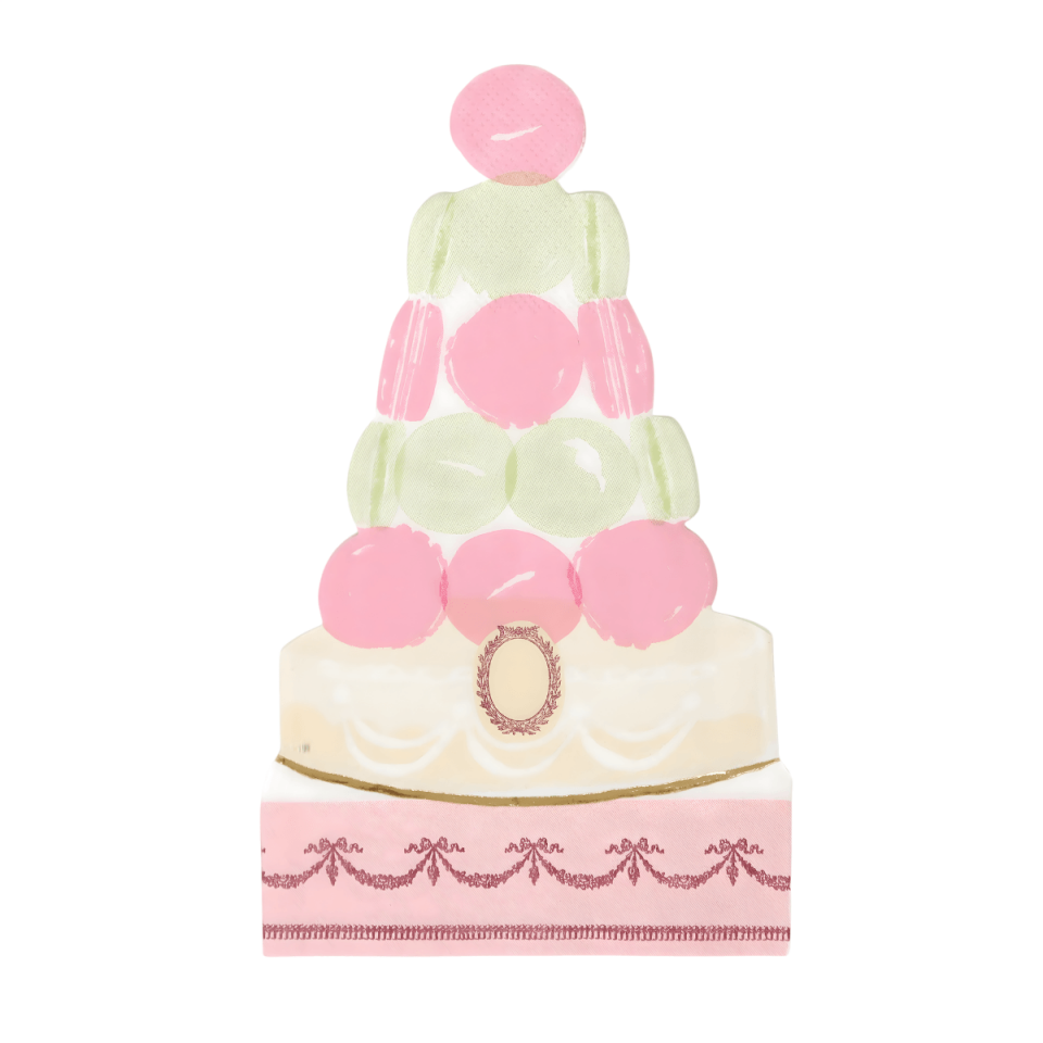 Meri Meri - Ladurée Paris Macaron Pyramid Napkins - Ladurée Paris Makaron Piramit Peçeteler - 16'lı