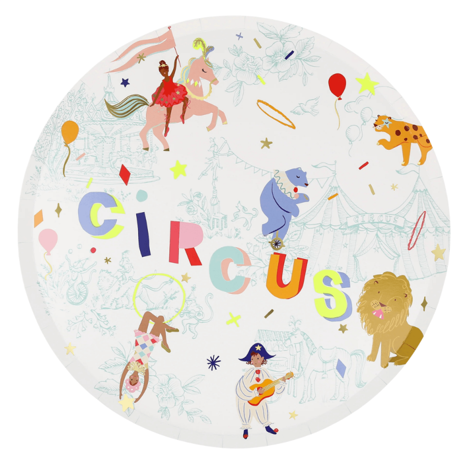 Meri Meri - Circus Dinner Plates - Sirk Tabaklar (L) (x8)