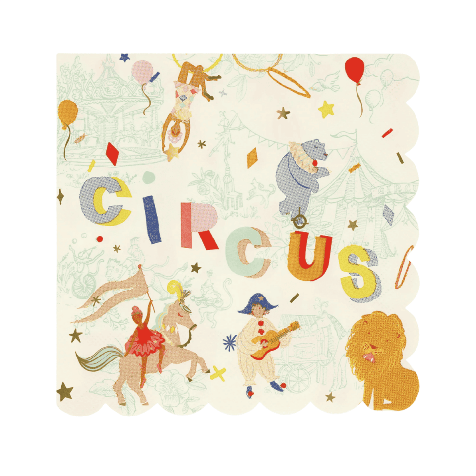 Meri Meri - Circus Large Napkins - Sirk Peçeteler (L) (x16)