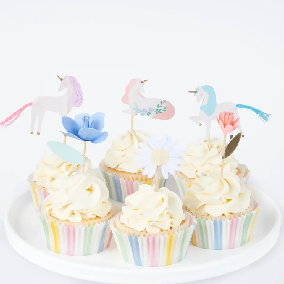 Meri Meri - Unicorn Cupcake Kit - 24 Adet