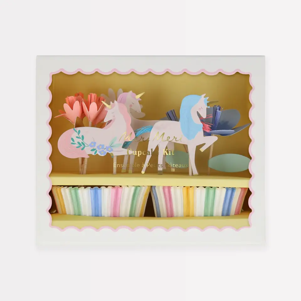 Meri Meri - Unicorn Cupcake Kit - 24 Adet