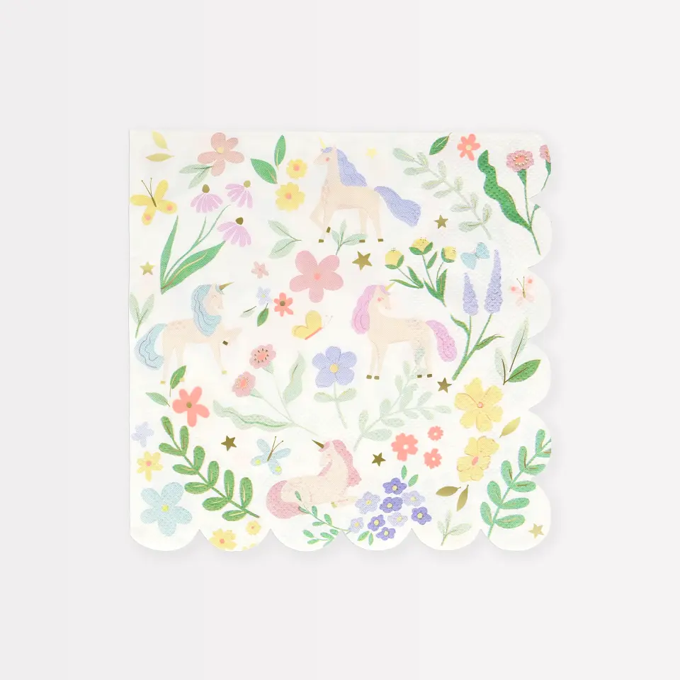 Meri Meri - Unicorn Peçeteler - L - 16 Adet
