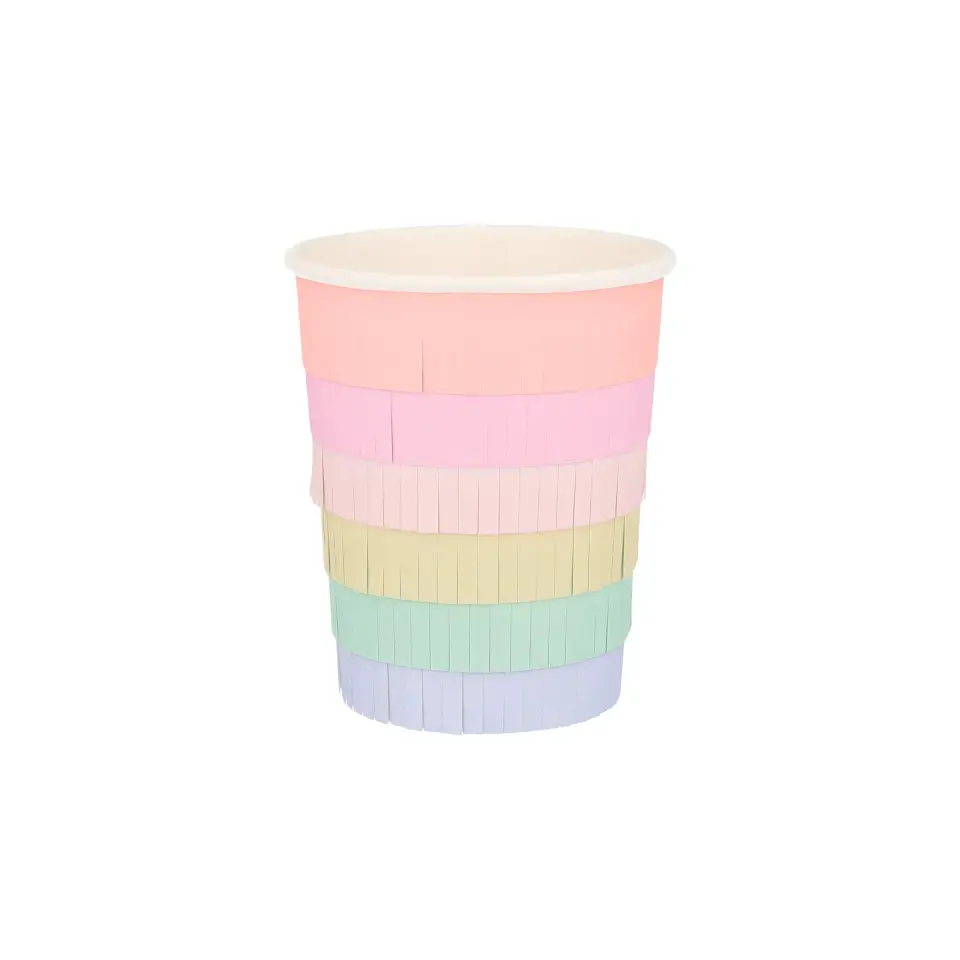 Meri Meri - Rainbow Sun Cups - Gökkuşağı Güneşli Bardaklar - 8'li