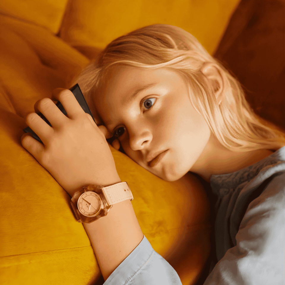 Mini Kyomo - Cinnamon Roll Watch - Tarçın Rulo Kol Saati