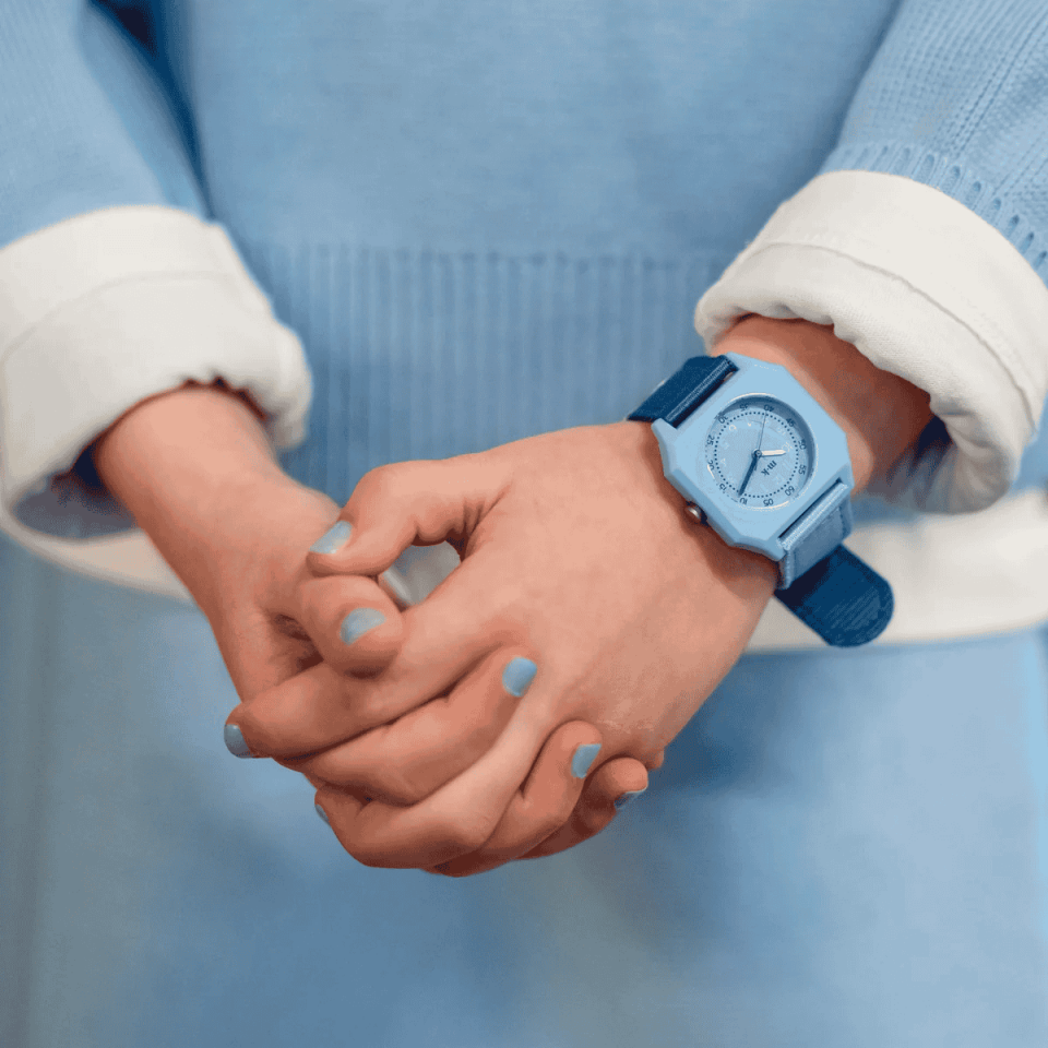 Mini Kyomo - Blue Cotton Candy Watch - Mavi Pamuk Şeker Kol Saati