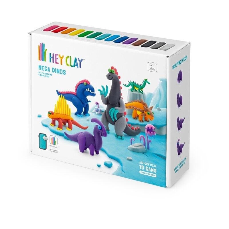 Hey Clay Hava ile Kuruyan Kil (15'li kutu) - Mega Dinozorlar