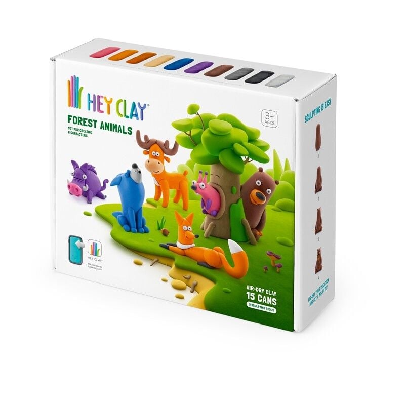 Hey Clay Hava ile Kuruyan Kil (15'li kutu) - Orman Hayvanları