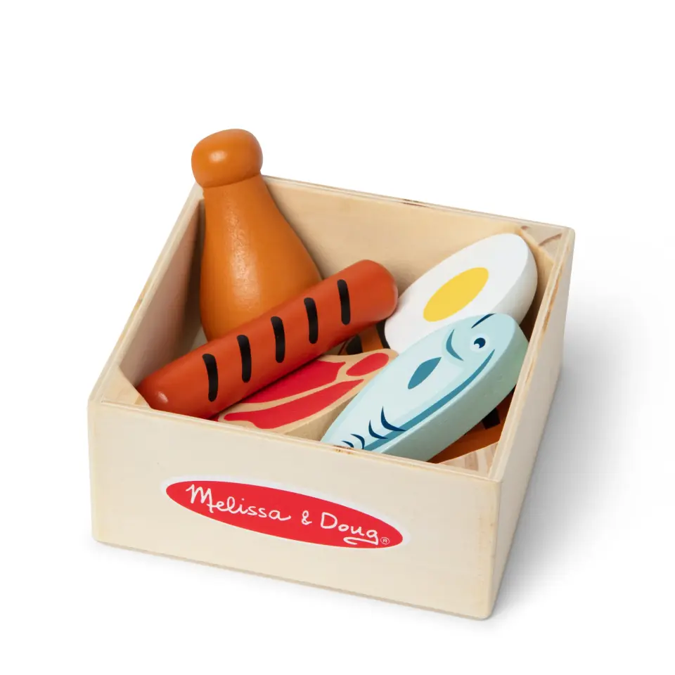 Melissa&Doug Ahşap Gıdalarımız - Proteinler