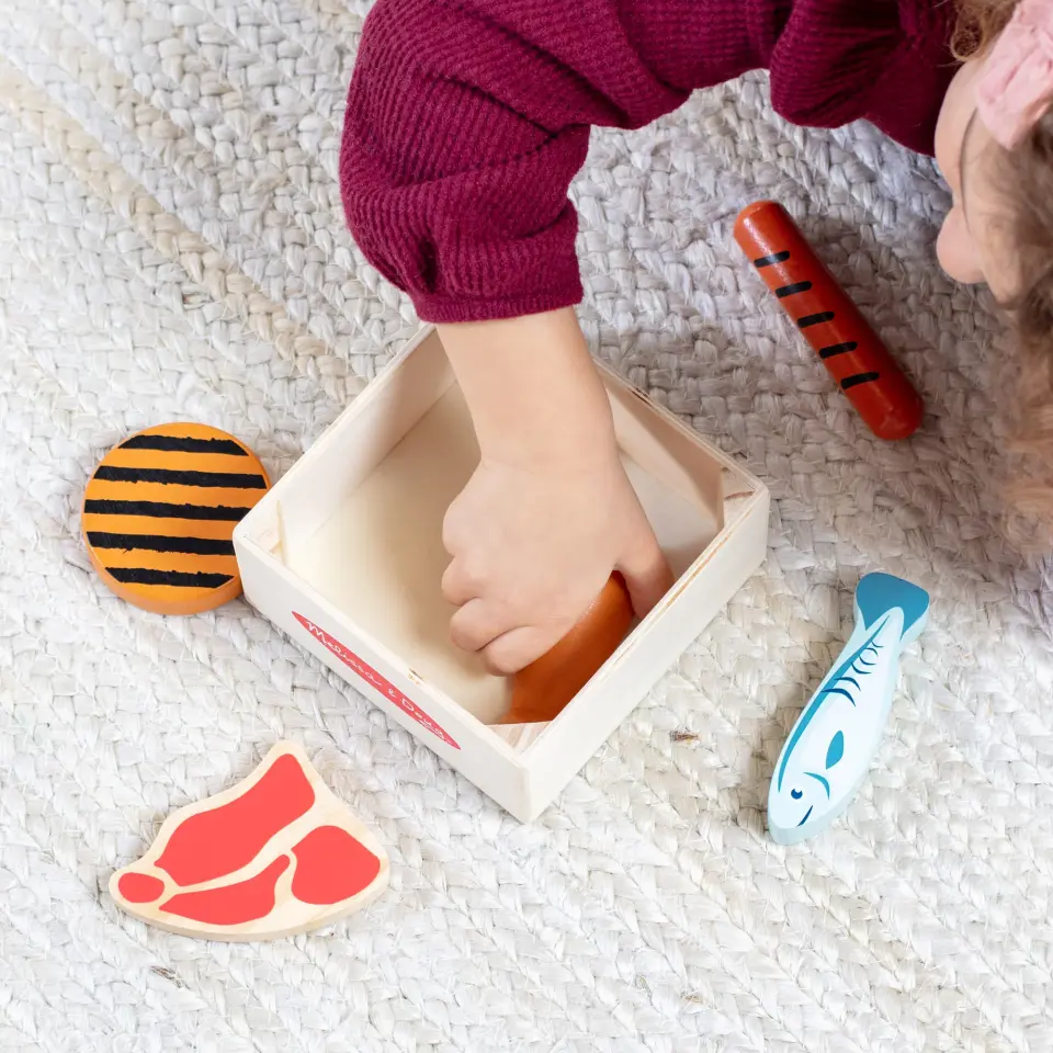 Melissa&Doug Ahşap Gıdalarımız - Proteinler