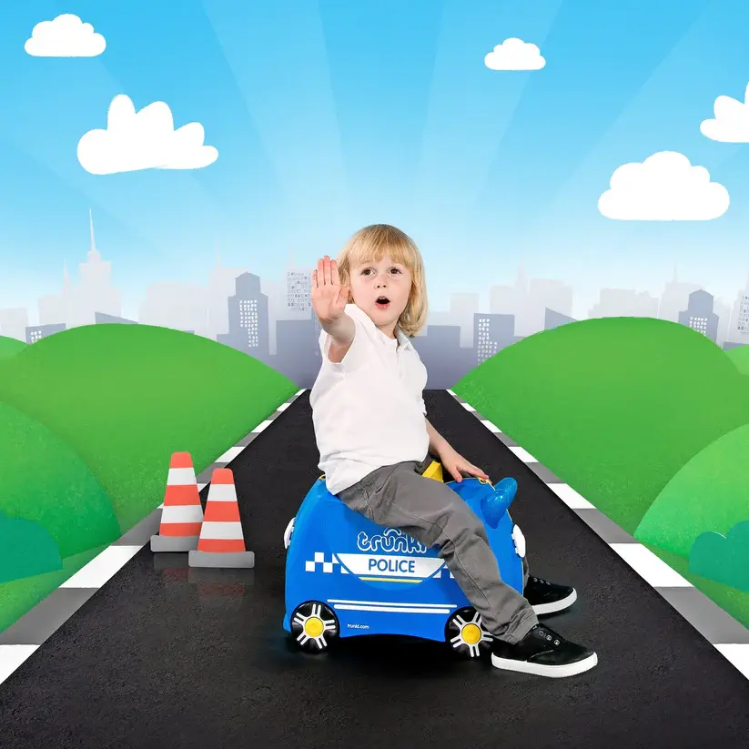 Trunki Çocuk Bavulu - Polis Arabası Percy