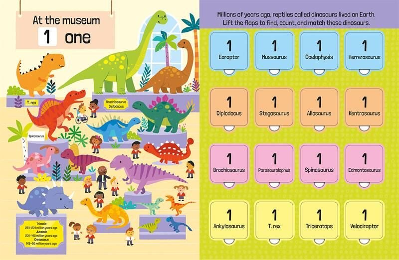 Lift The Flap First 100 Dinosaurs to Count