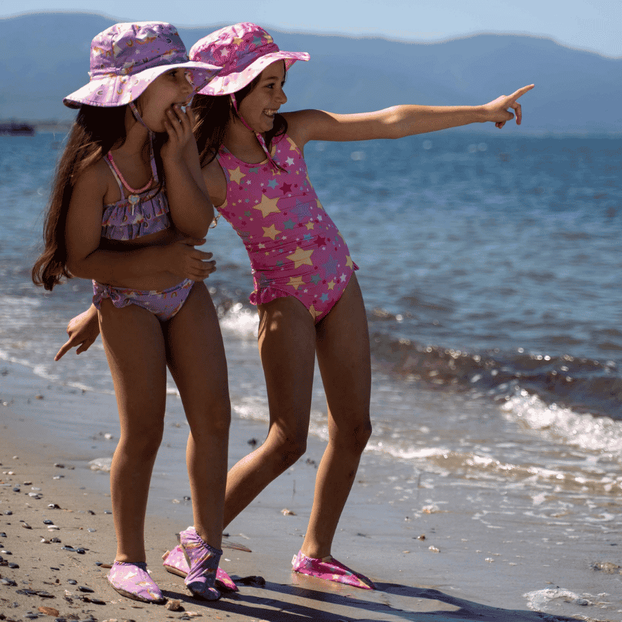 Ruffle Bikini Set - Rainbow Unicorn Lilac
