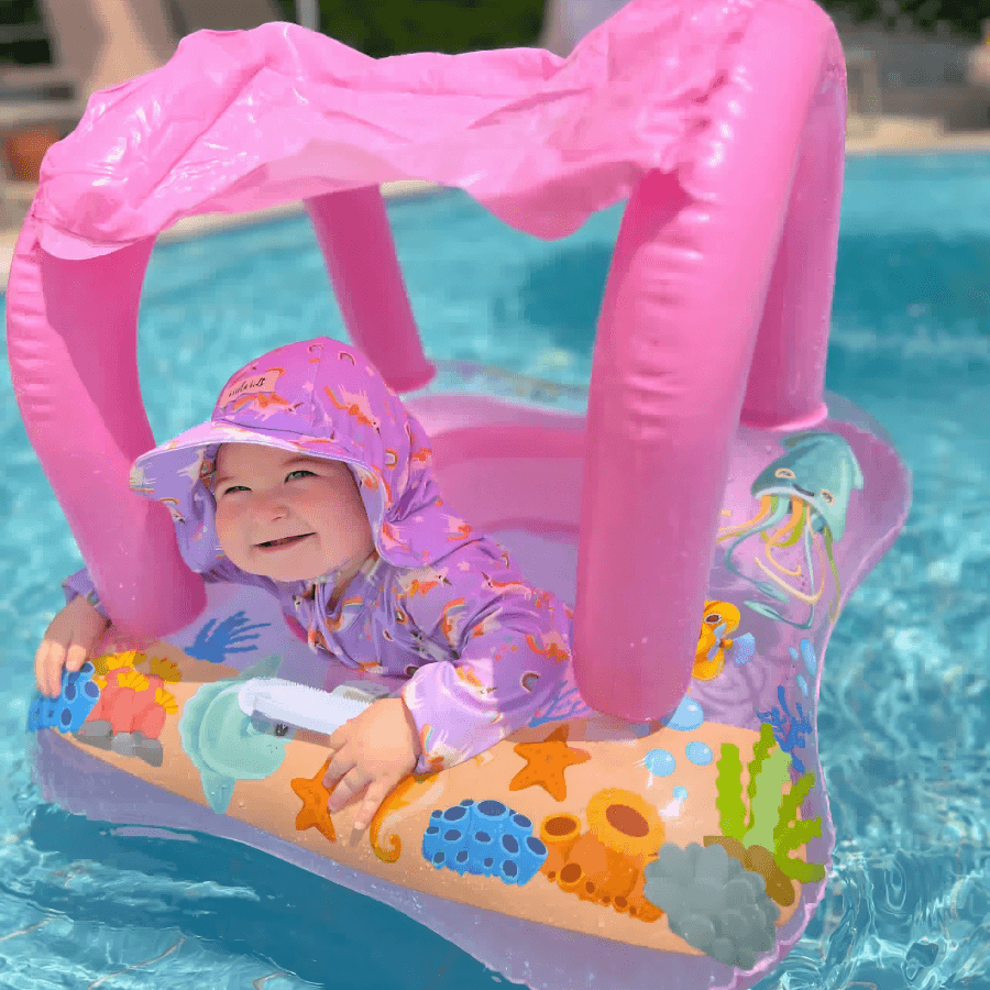 Alt Üst Kız Bebek Set - Rainbow Unicorn Lilac