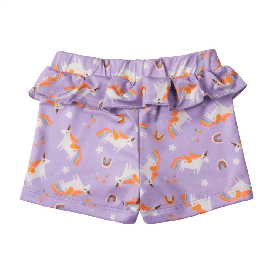 Alt Üst Kız Bebek Set - Rainbow Unicorn Lilac