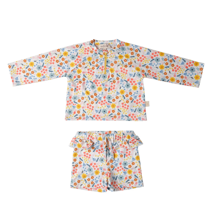 Alt Üst Kız Bebek Set - Pretty Floral