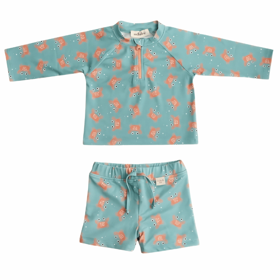 Alt Üst Erkek Bebek Set - Crab