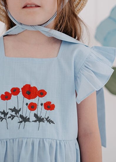 Ilo+ Friends Poppy Blue Elbise
