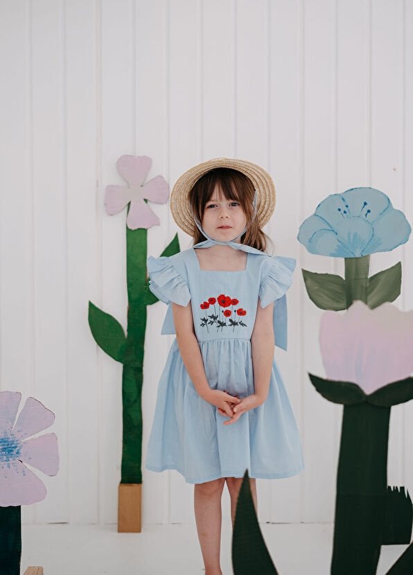 Ilo+ Friends Poppy Blue Elbise